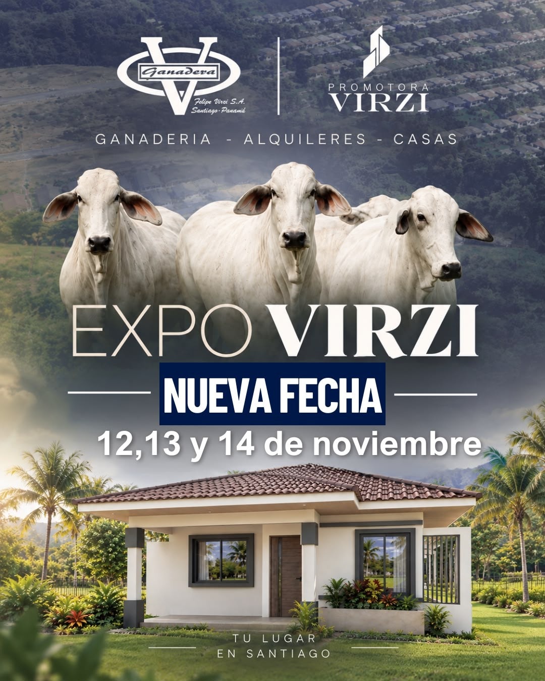 Afiche de la Expo Virzi 2026: nueva fecha, 12 al 14 de noviembre de 2026